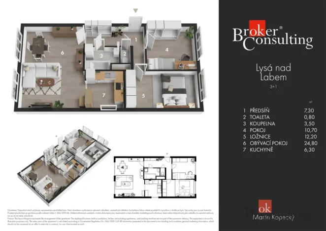 Prodej bytu 3+kk, Lysá nad Labem, Okružní, 67 m2