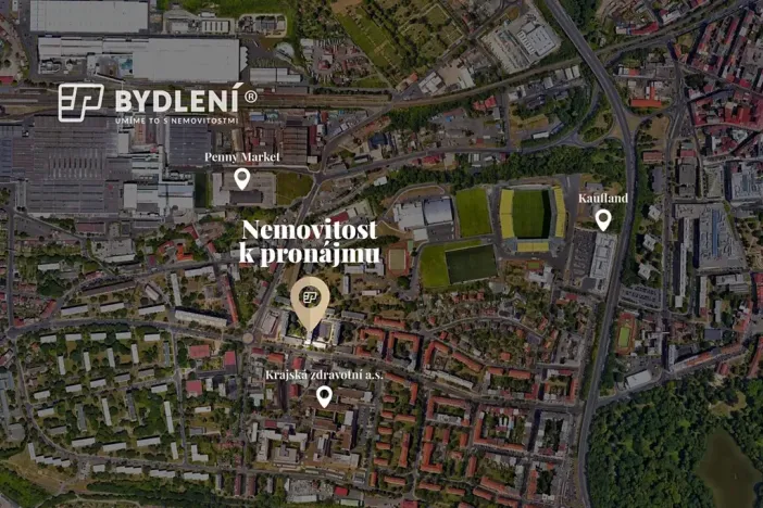 Pronájem bytu 1+1, Teplice, Duchcovská, 37 m2