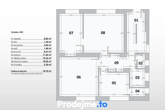Prodej rodinného domu, Jiřice u Miroslavi, 112 m2