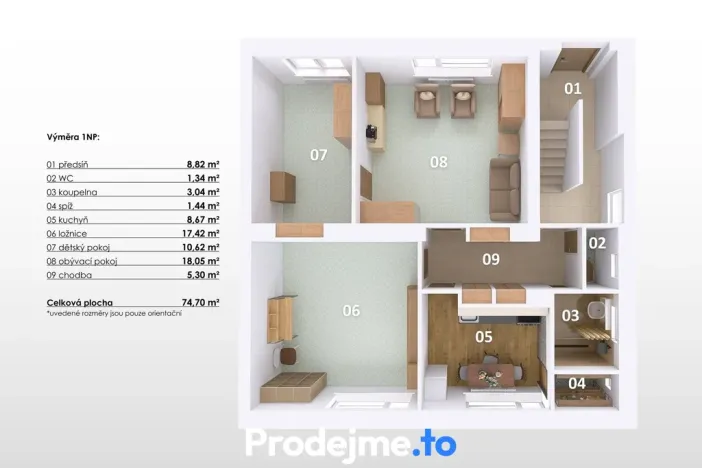 Prodej rodinného domu, Jiřice u Miroslavi, 112 m2
