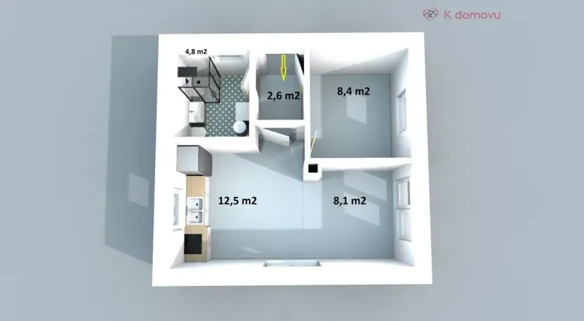 Prodej rodinného domu, Orlová - Lutyně, Přespolní, 37 m2
