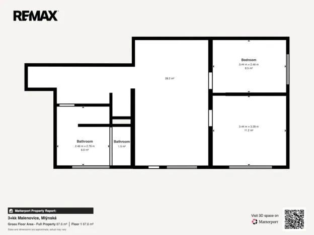 Prodej bytu 3+kk, Zlín, Mlýnská, 61 m2