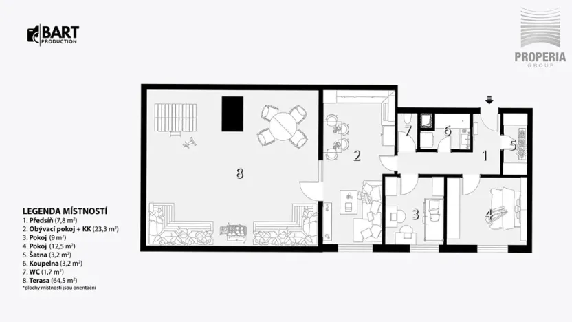 Prodej bytu 3+kk, Brno, Lišejníková, 61 m2