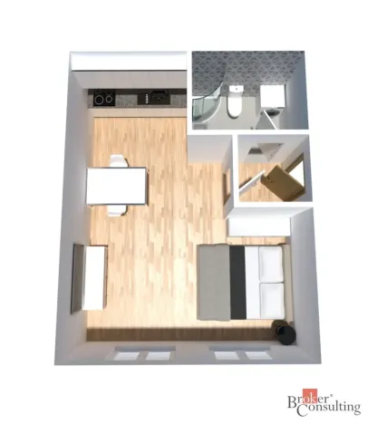 Prodej bytu 1+kk, Ostrava - Přívoz, Palackého, 33 m2