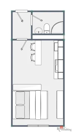Prodej bytu 1+kk, Ostrava - Přívoz, Palackého, 33 m2