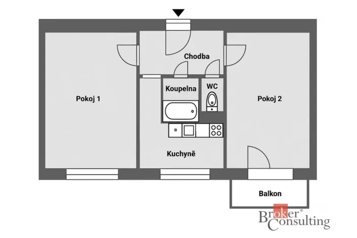 Prodej bytu 2+1, Ostrava - Hrabůvka, Dr. Martínka, 54 m2