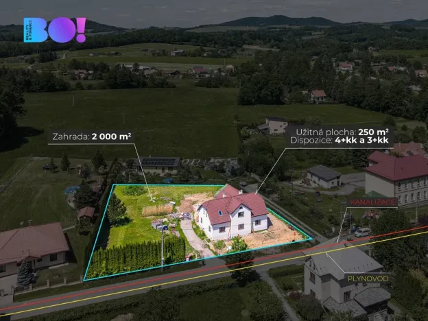 Prodej rodinného domu, Kunčice pod Ondřejníkem, 250 m2