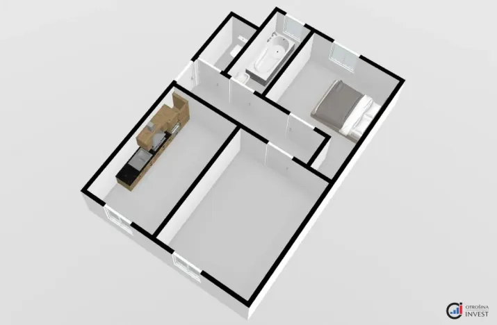 Prodej bytu 2+1, Pardubice, Češkova, 64 m2