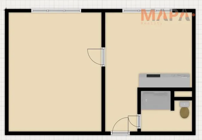 Prodej bytu 1+1, Chomutov, Písečná, 36 m2