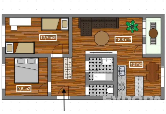 Prodej bytu 3+1, Praha, Kurkova, 72 m2