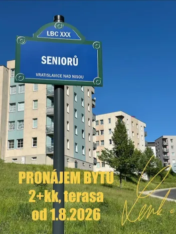 Pronájem bytu 2+kk, Liberec - Liberec XXX-Vratislavice nad Nisou, Seniorů, 54 m2