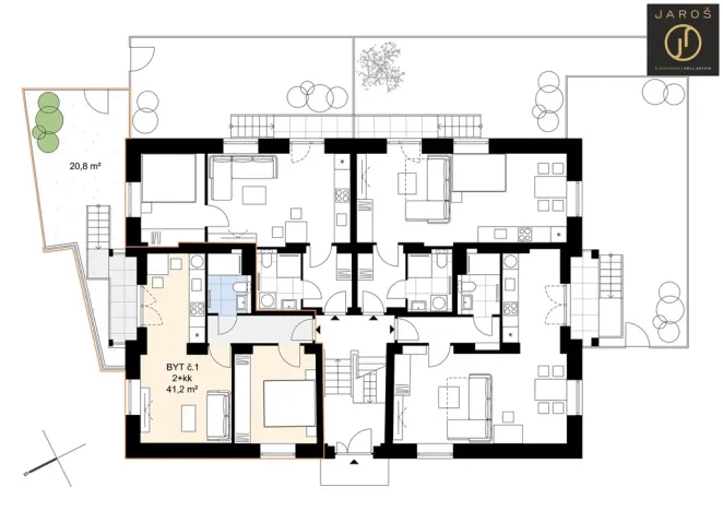 Prodej bytu 2+kk, Kladno, Dvorská, 37 m2