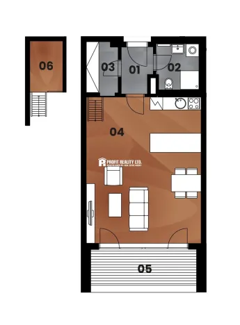 Pronájem bytu 2+kk, Praha - Žižkov, Malešická, 50 m2