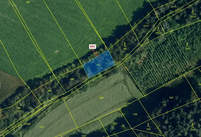 Dražba pozemku, Březí nad Oslavou, 432 m2
