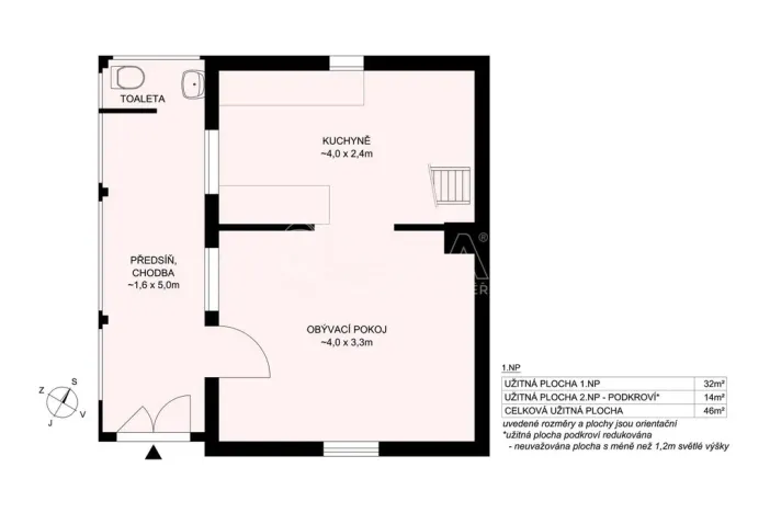 Prodej chaty, Vrcovice, 46 m2