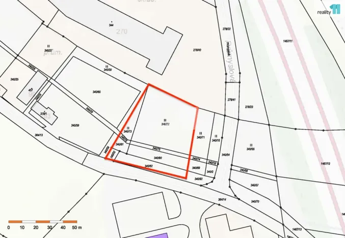 Prodej komerčního pozemku, Jiřice, Průmyslová, 2833 m2