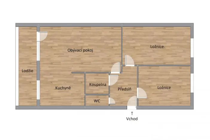 Pronájem bytu 3+1, Praha - Krč, Ružinovská, 60 m2
