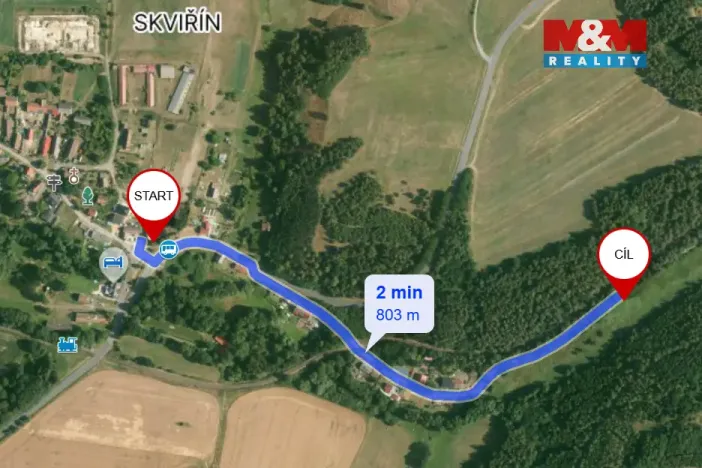 Prodej louky, Bor - Skviřín, 1522 m2