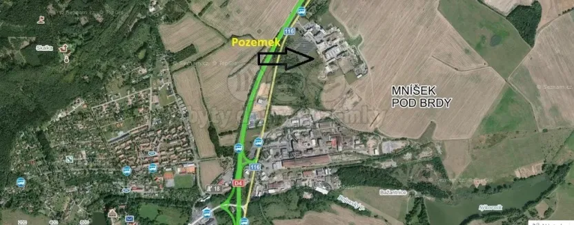 Prodej komerčního pozemku, Mníšek pod Brdy, 14343 m2