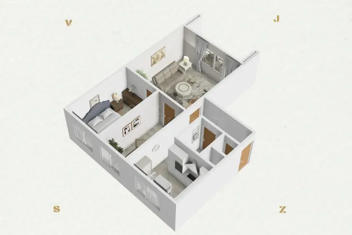 Prodej bytu 3+1, Tachov, Želivského, 61 m2