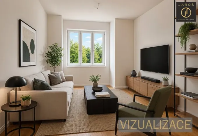 Prodej bytu 2+kk, Praha - Karlín, Hybešova, 37 m2