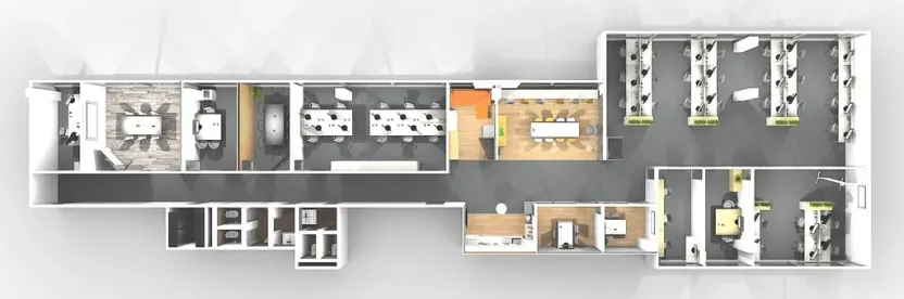 Pronájem kanceláře, Praha - Libeň, Voctářova, 416 m2