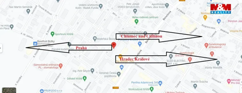 Pronájem bytu 2+1, Kolín - Kolín II, Mikoláše Alše, 56 m2