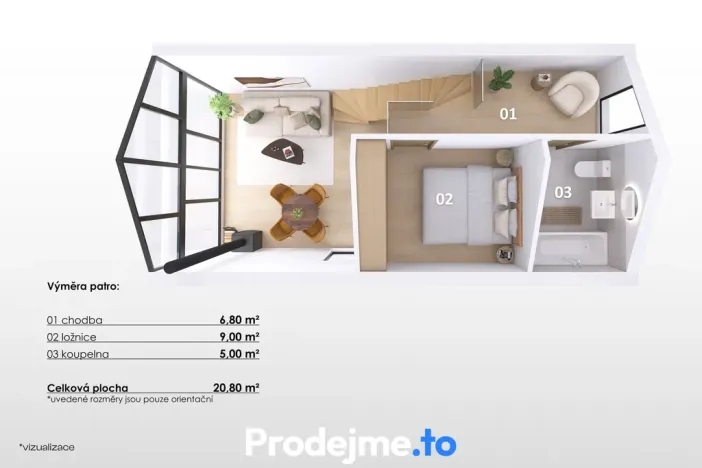 Prodej rodinného domu, Jemnice - Louka, 65 m2