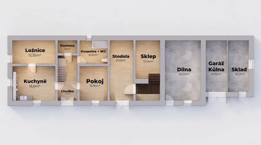 Prodej rodinného domu, Velký Chlumec - Malý Chlumec, 110 m2