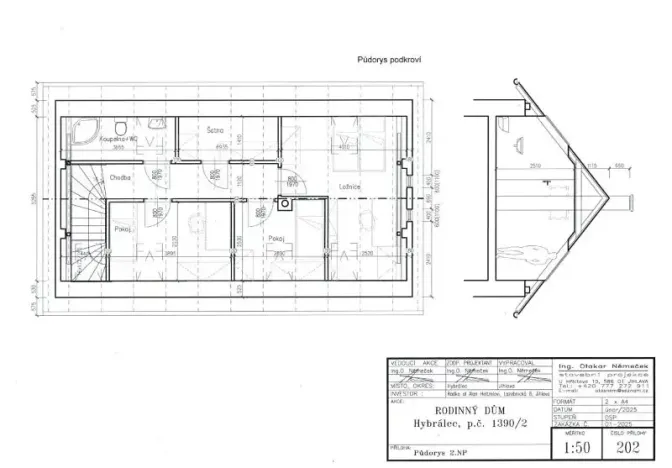 Prodej rodinného domu, Hybrálec, 95 m2
