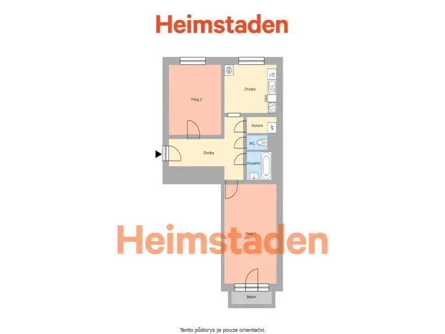 Pronájem bytu 2+1, Havířov - Město, Fibichova, 55 m2
