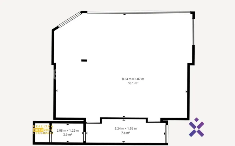 Pronájem obchodního prostoru, Zlín, Vodní, 75 m2