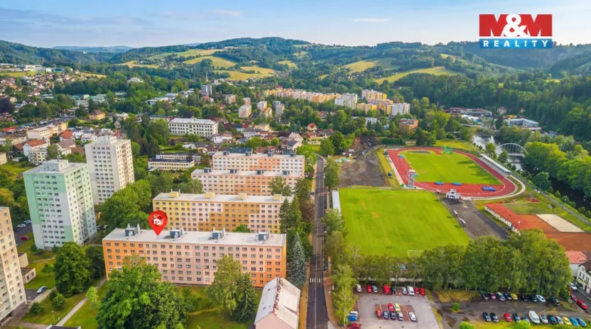 Pronájem bytu 1+1, Semily - Podmoklice, Luční, 35 m2