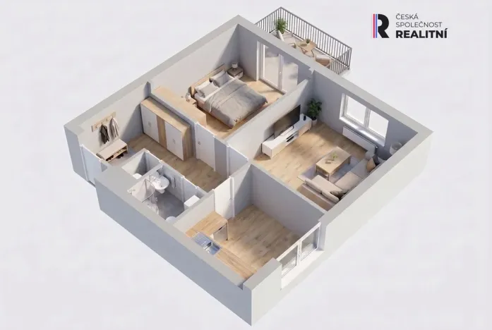 Prodej bytu 2+1, Zlín - Malenovice, Tyršova, 54 m2