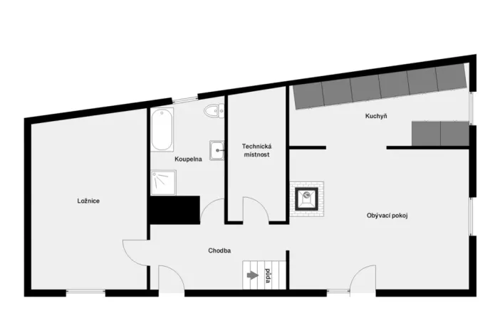 Prodej rodinného domu, Trhové Sviny - Hrádek, 130 m2