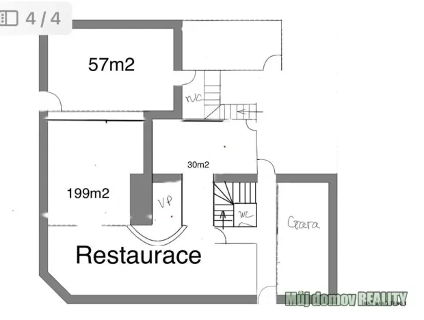 Pronájem restaurace, Žatec, 300 m2