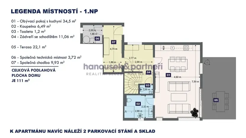 Prodej bytu 4+kk, Volary, 111 m2