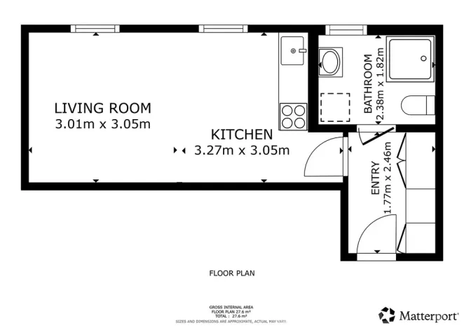Pronájem bytu 1+kk, Praha - Nusle, Mnatova, 26 m2