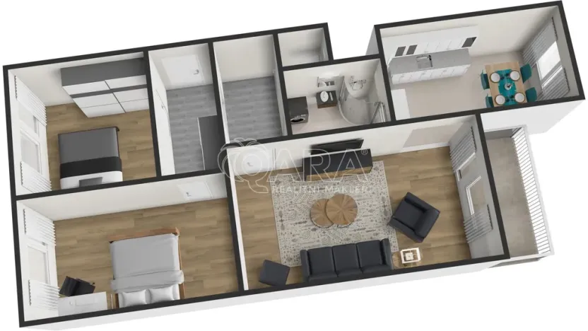 Pronájem bytu 3+kk, Praha - Kobylisy, Kaňkovského, 68 m2