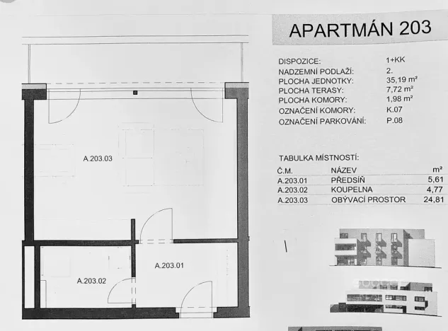 Pronájem bytu 1+kk, Mladá Boleslav, Nad Červenkou, 40 m2