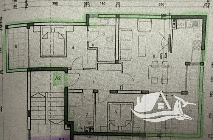 Prodej bytu 3+kk, Novalja, Chorvatsko, 59 m2