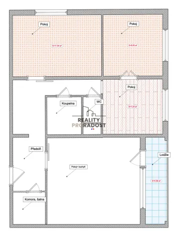 Prodej bytu 4+kk, Brno - Bohunice, Vedlejší, 64 m2