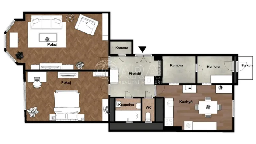Prodej bytu 2+1, Praha - Žižkov, Škroupovo náměstí, 102 m2