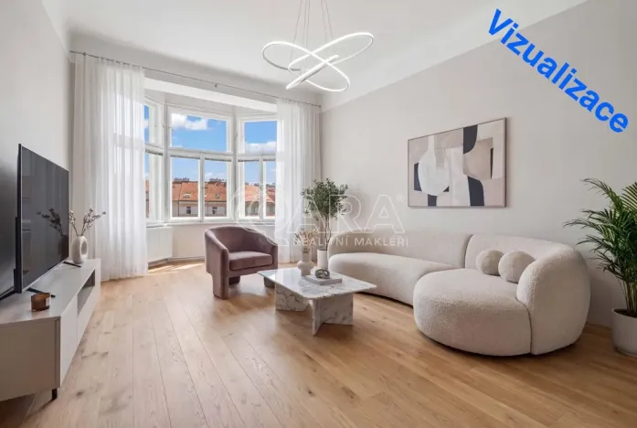 Prodej bytu 2+1, Praha - Žižkov, Škroupovo náměstí, 102 m2