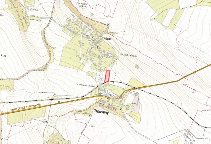 Prodej pozemku pro bydlení, Trnovany, 4564 m2