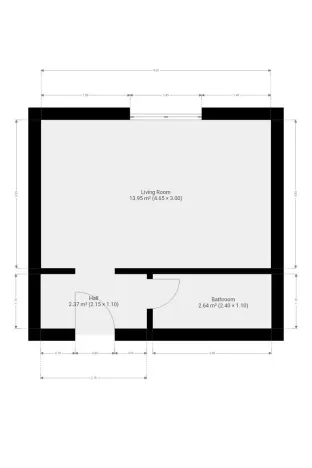 Pronájem bytu 1+kk, Říčany - Radošovice, Říčanská, 20 m2