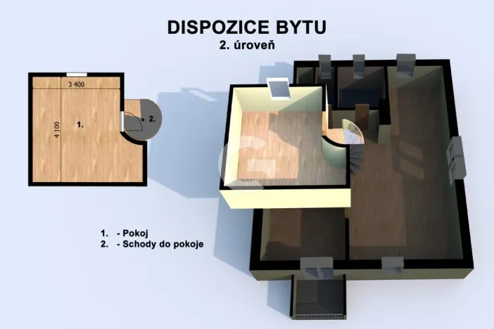 Prodej bytu 3+kk, Zlín, Kamenná, 81 m2
