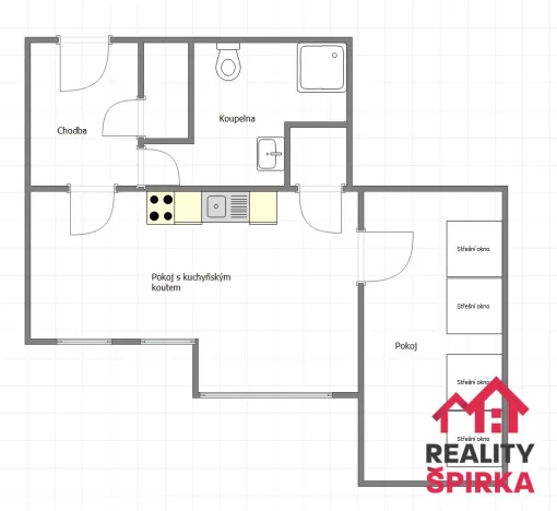 Pronájem bytu 2+kk, Králíky, Leoše Janáčka, 45 m2