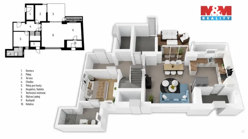 Prodej rodinného domu, Praha - Suchdol, K Roztokům, 160 m2