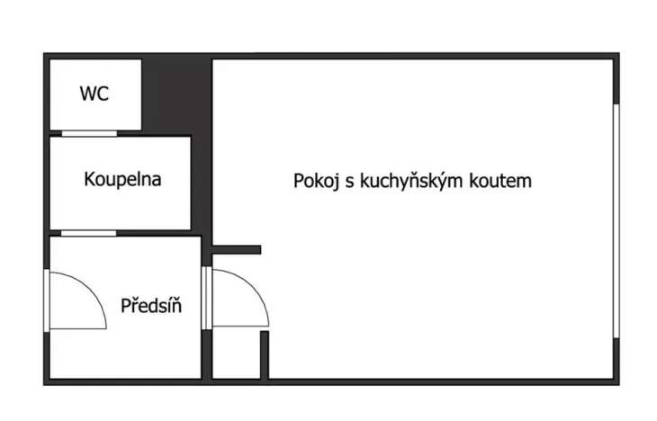 Prodej bytu 1+kk, Opava - Kateřinky, Na Pastvisku, 26 m2